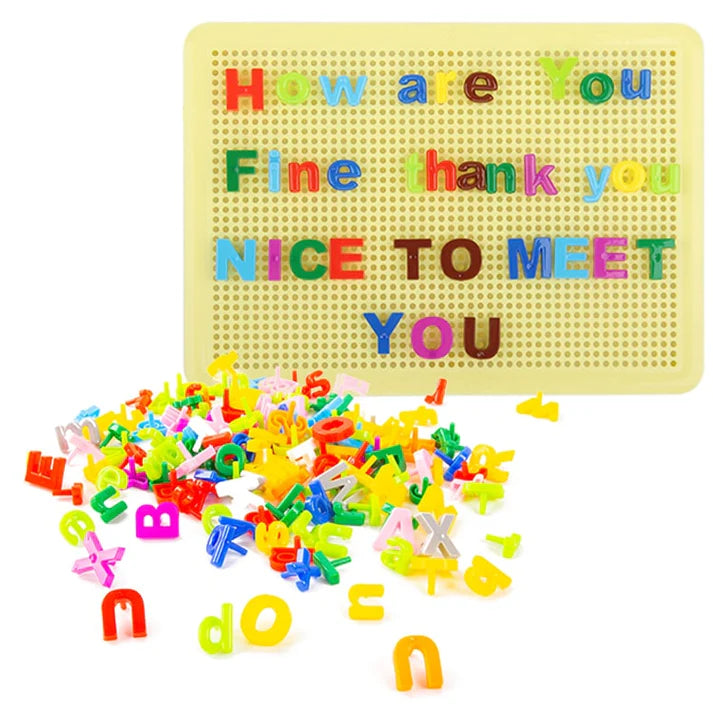Alphabet ABC Words Peg Pegboard
