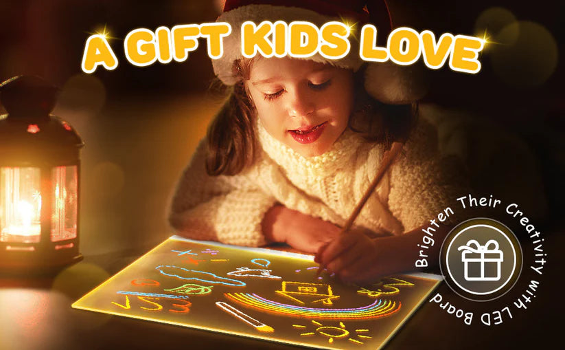 Multiple Color LED Writing Board - Large Size (Multiple Purpose) FOR KIDS