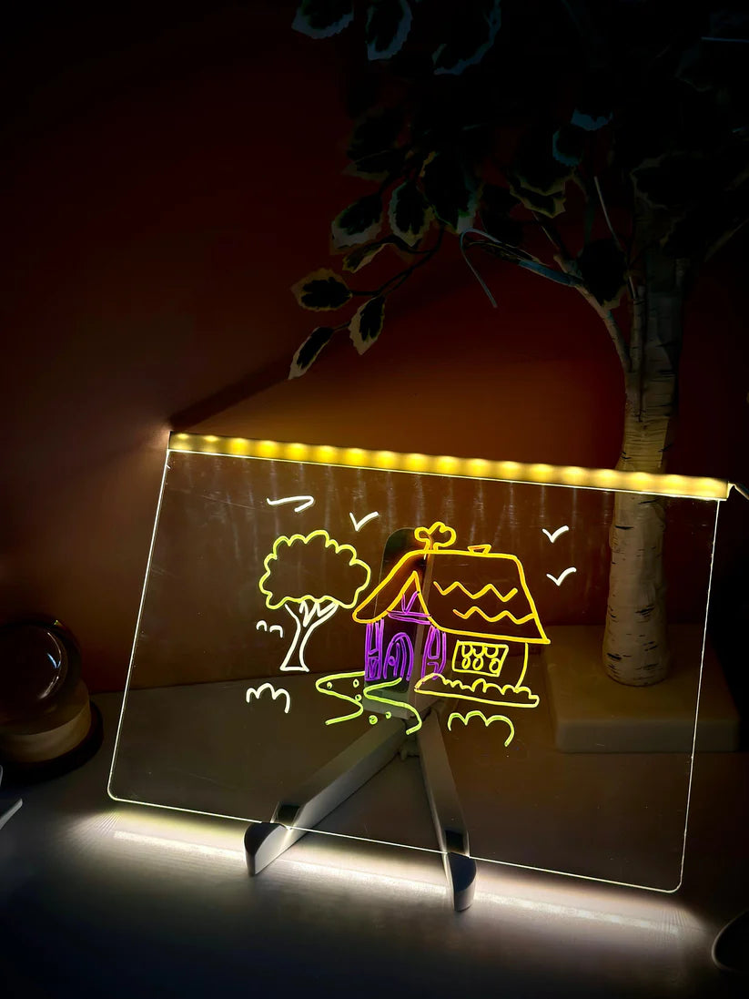 Multiple Color LED Writing Board - Large Size (Multiple Purpose) FOR KIDS